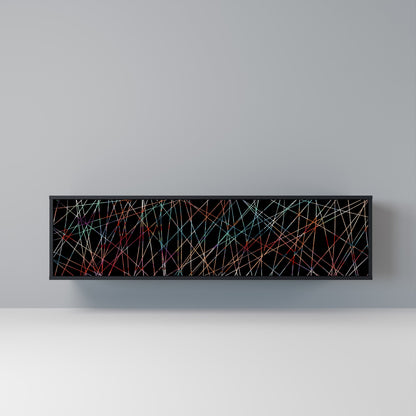 LUMINOUS SNARE 3-dörrars TV-bänk i svart finish