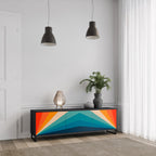 PRISM CONCUSSION 3-dörrars TV-bänk i svart finish