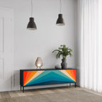 PRISM CONCUSSION 3-dörrars TV-bänk i svart finish