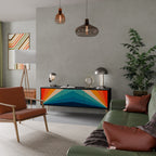 PRISM CONCUSSION 3-dörrars TV-bänk i svart finish