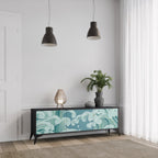 ASIAN SWAY 3-Door TV Stand in Black Finish