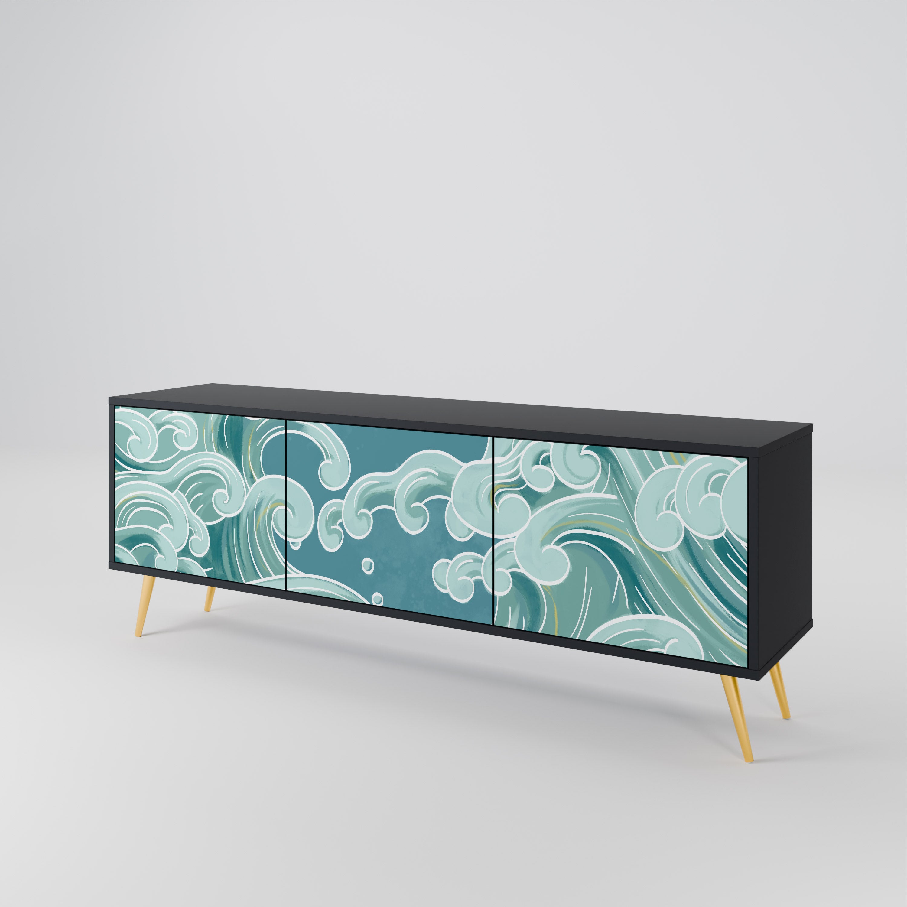 ASIAN SWAY 3-Door TV Cabinet