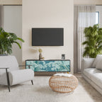 ASIAN SWAY 3-Door TV Stand in Black Finish