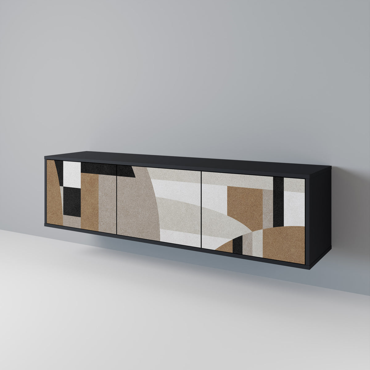 DELICATE MEMENTO TV-bänk med 3 dörrar