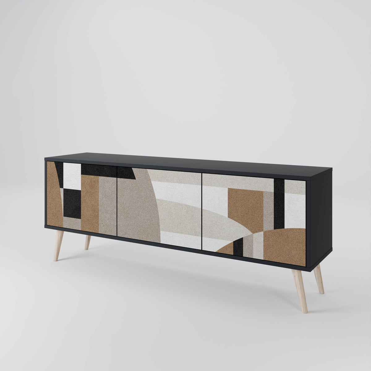DELICATE MEMENTO TV-bänk med 3 dörrar