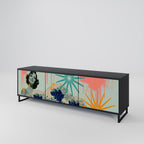 KANAGAWA BEAUTY 3-dörrars TV-bänk i svart finish