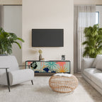 KANAGAWA BEAUTY 3-dörrars TV-bänk i svart finish