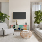 KANAGAWA BEAUTY 3-dörrars TV-bänk i svart finish