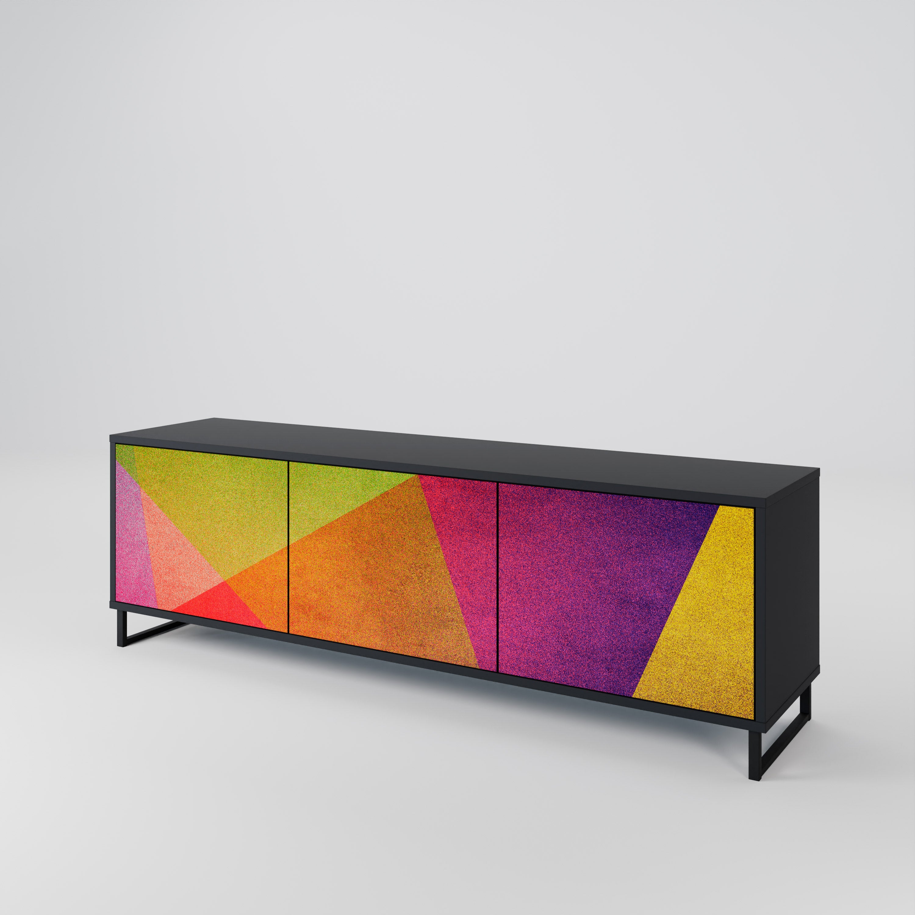 VIVID GEOMETRY 3-Door TV Cabinet
