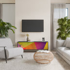 VIVID GEOMETRY 3-dörrars TV-bänk i svart finish