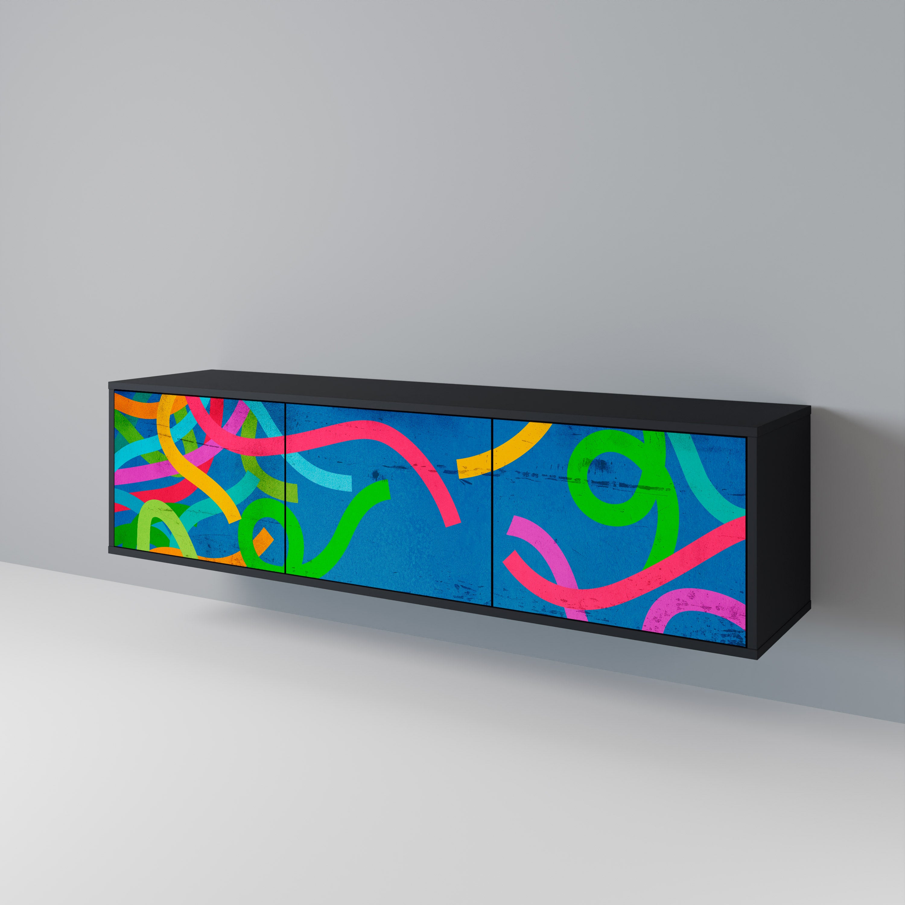 STREAMER TANGLE 3-Door TV Cabinet