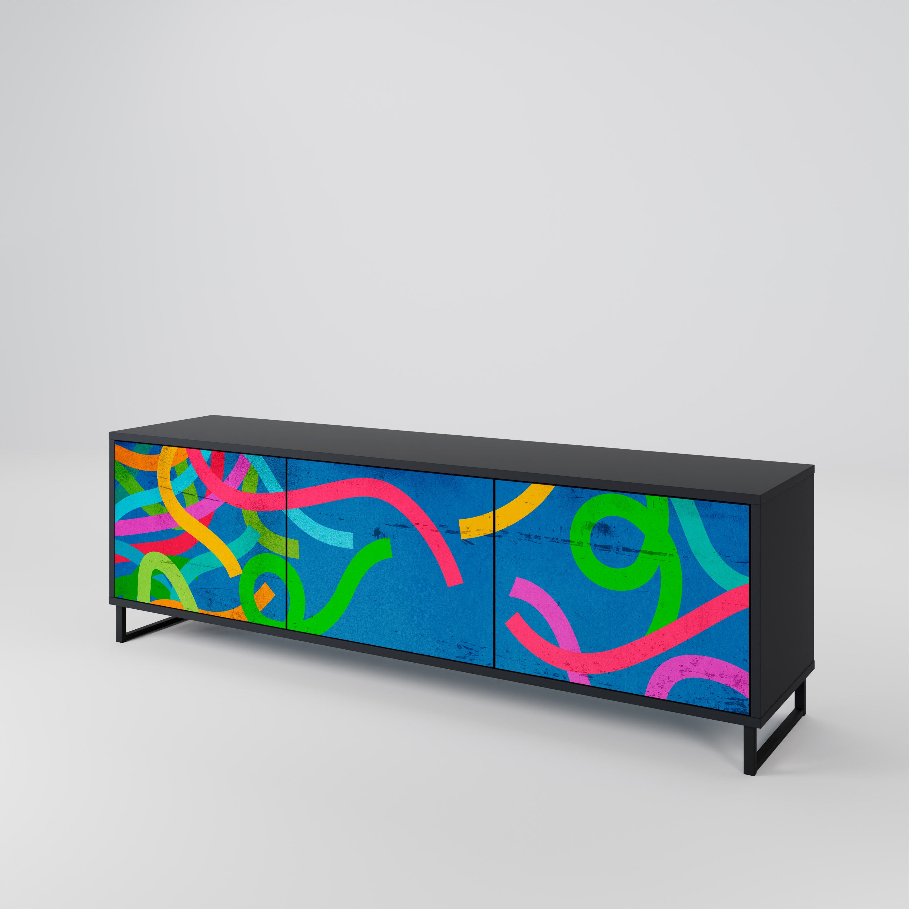 STREAMER TANGLE 3-Door TV Cabinet