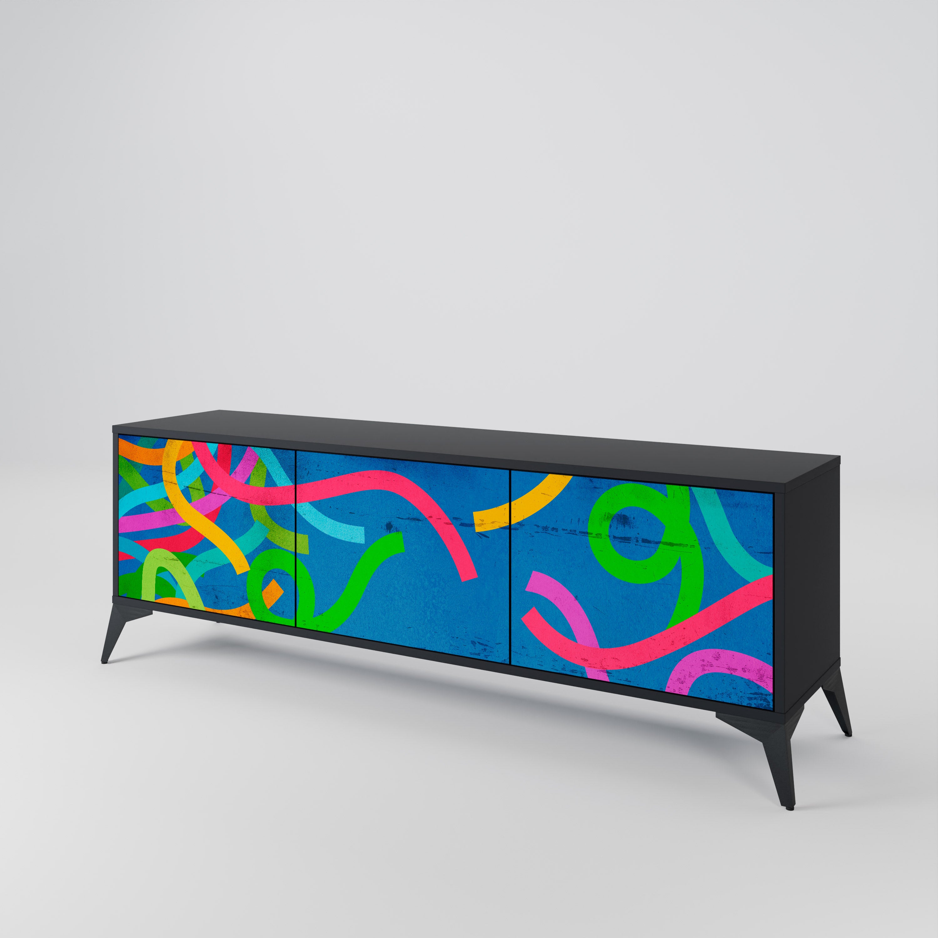 STREAMER TANGLE 3-Door TV Cabinet