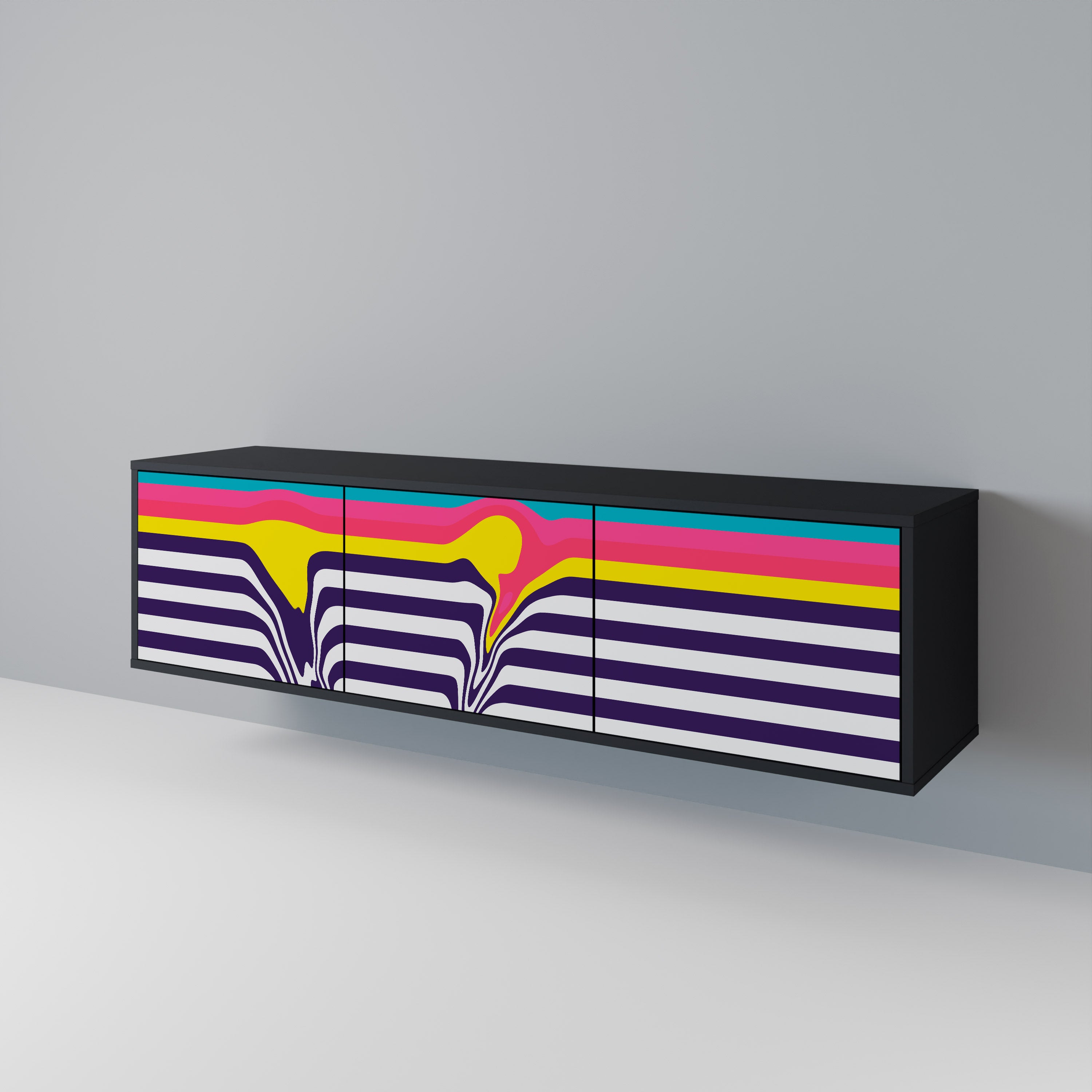 TONE COLLAPSE 3-Door TV Cabinet