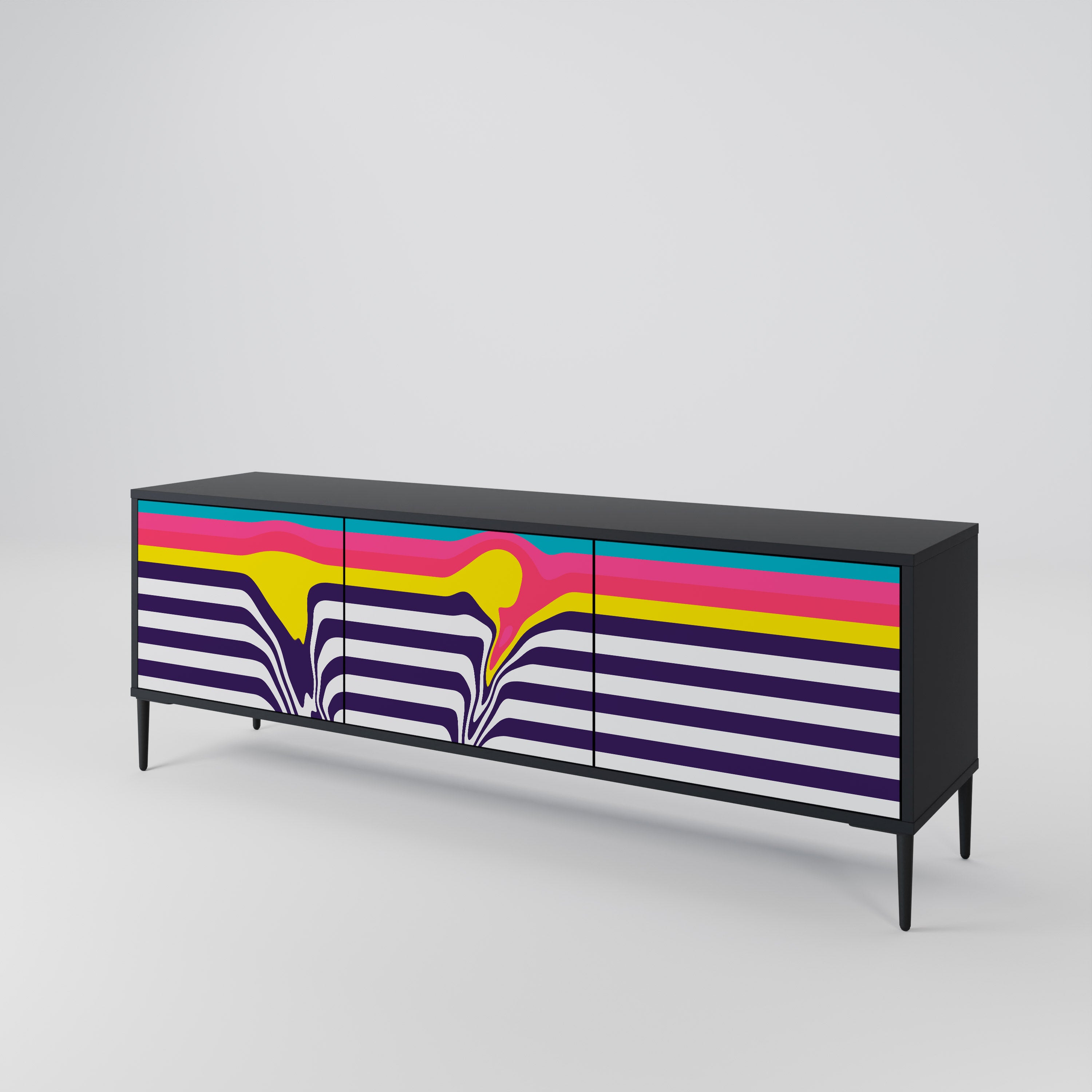 TONE COLLAPSE 3-Door TV Cabinet