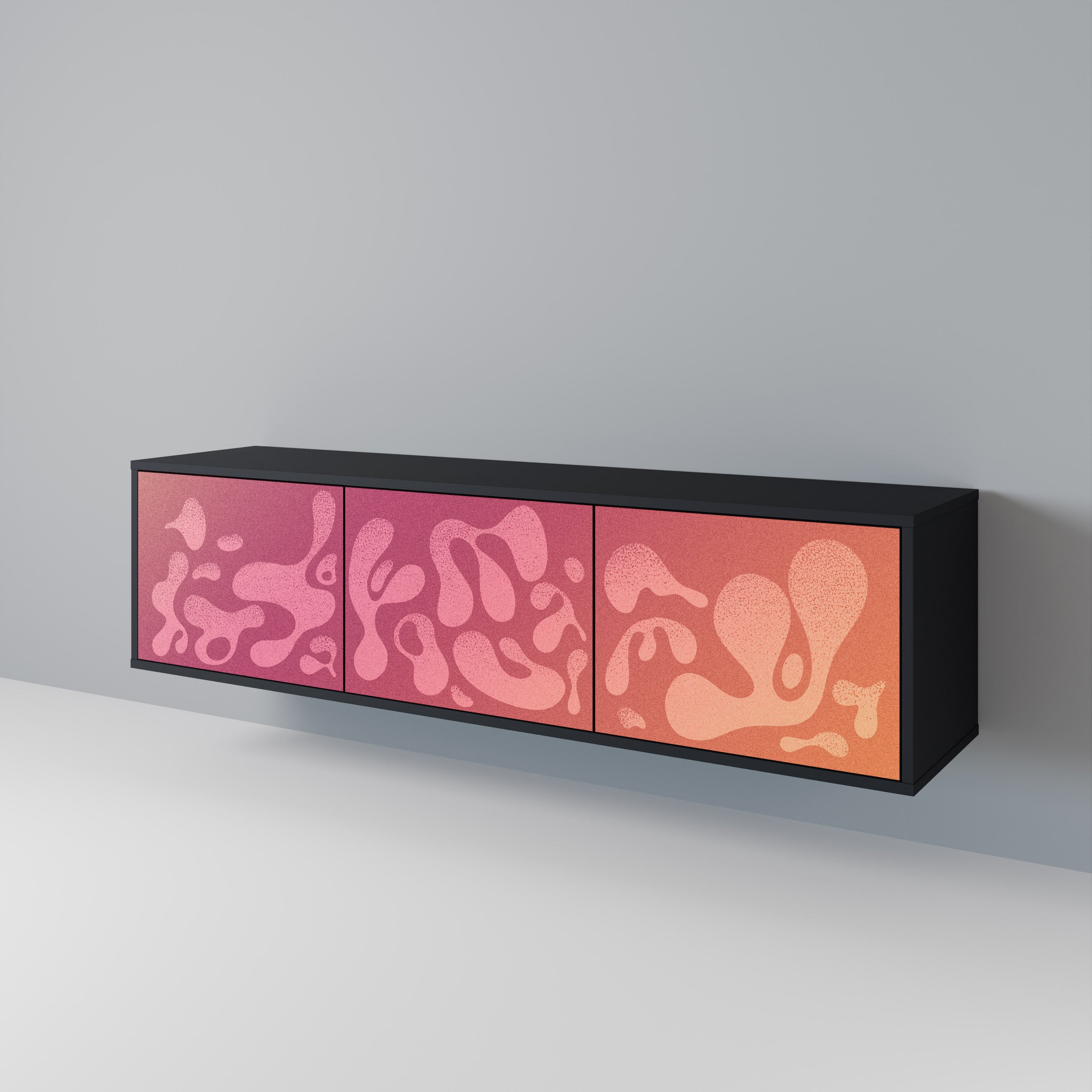 IRREGULAR PINK 3-Door TV Cabinet
