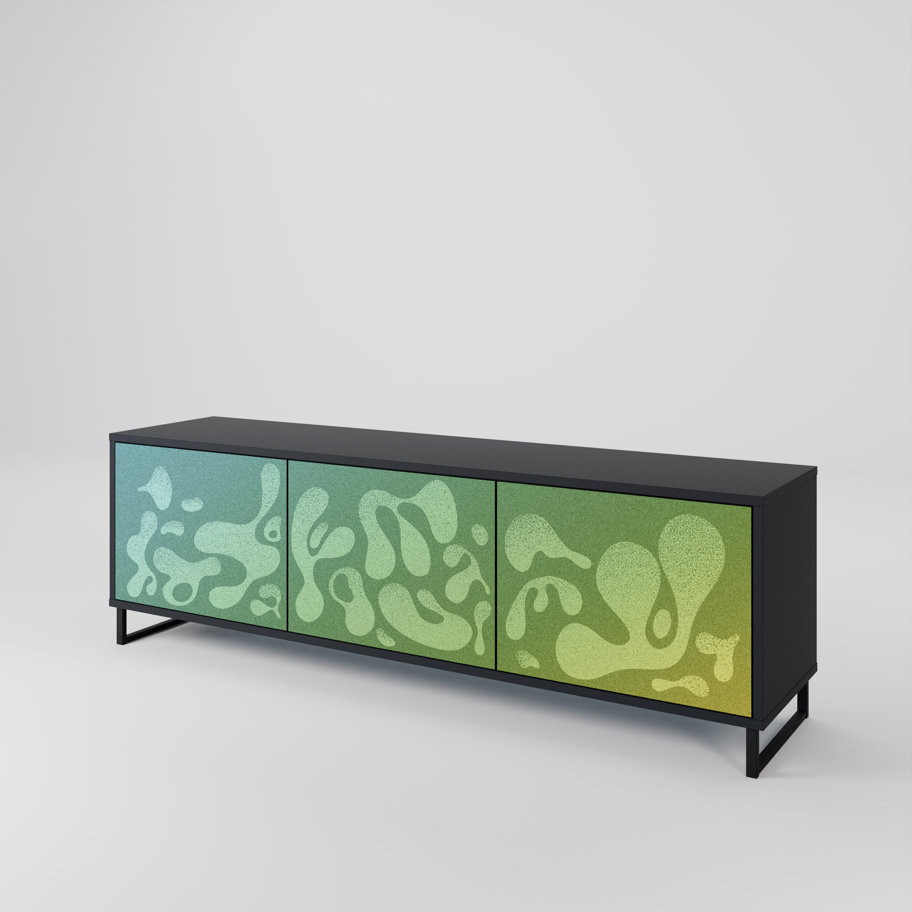 IRREGULAR BLUE 3-Door TV Cabinet