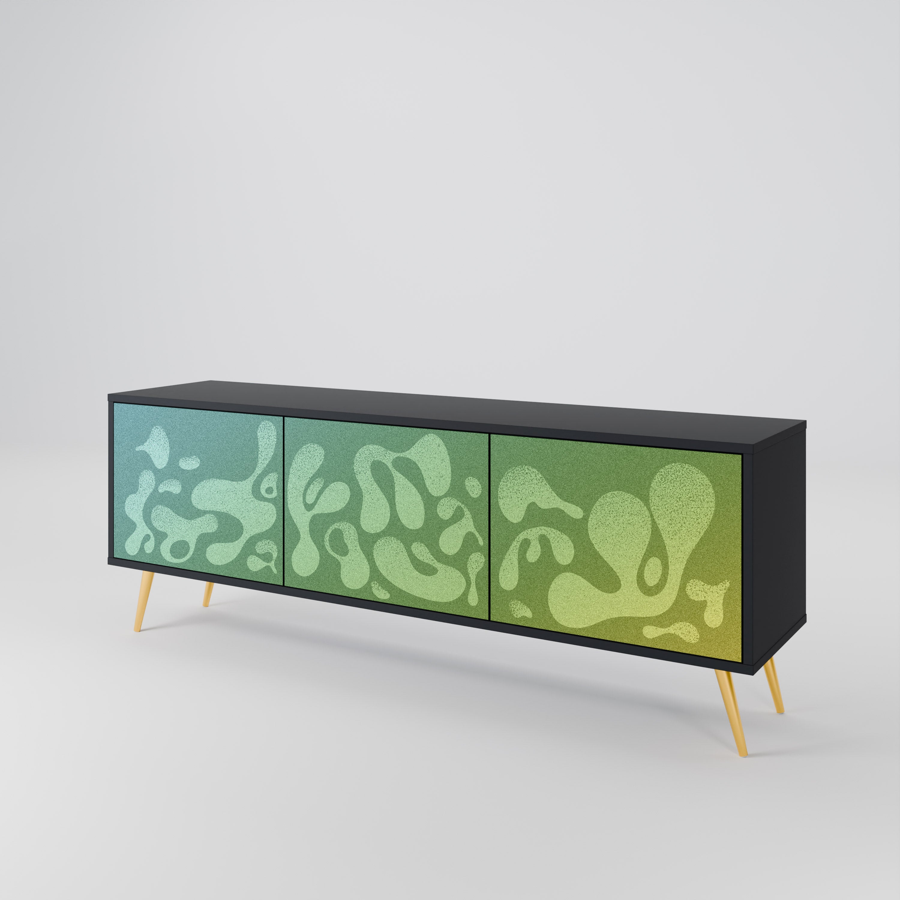 IRREGULAR BLUE 3-Door TV Cabinet
