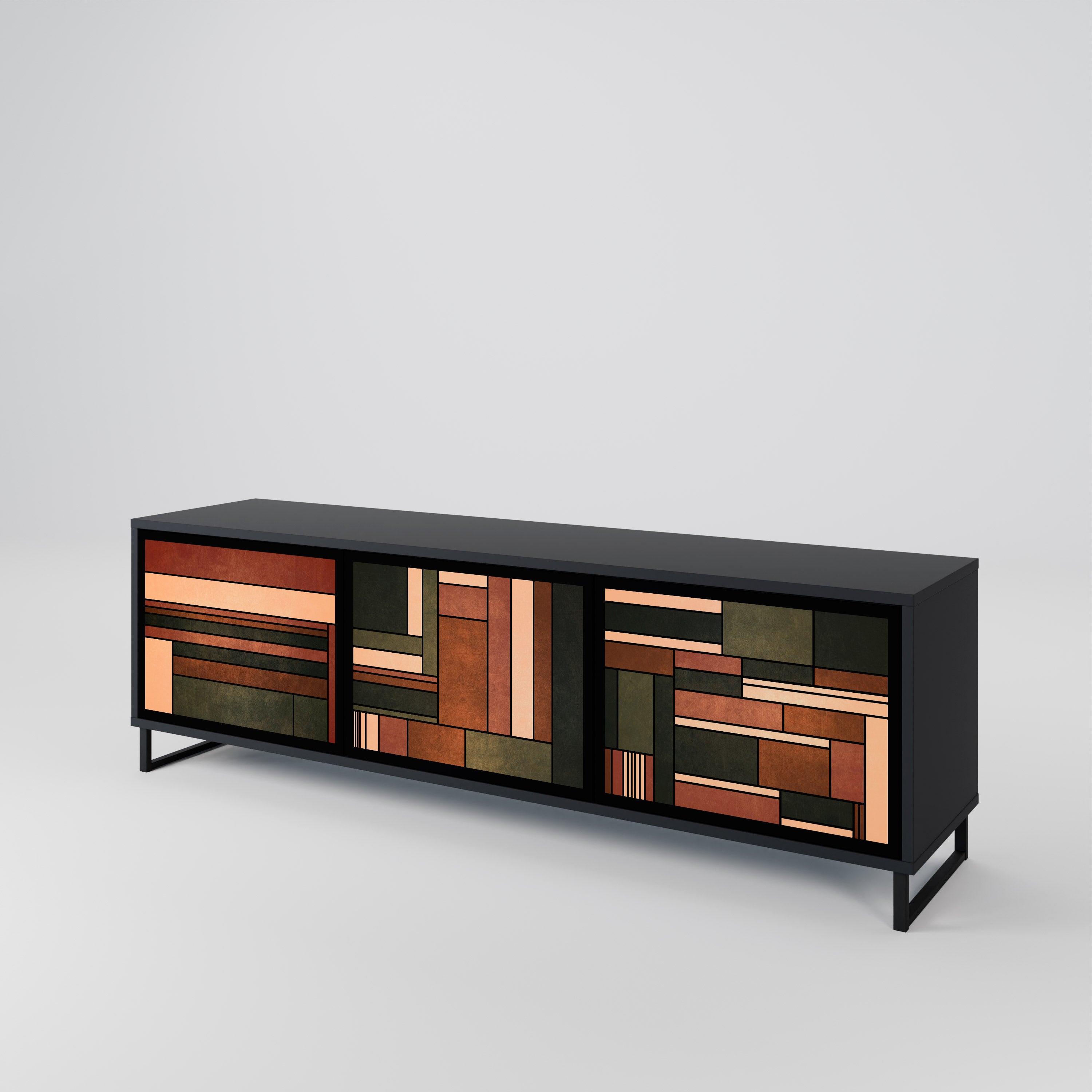 FIGURES OF NATURE 3-Door TV Cabinet