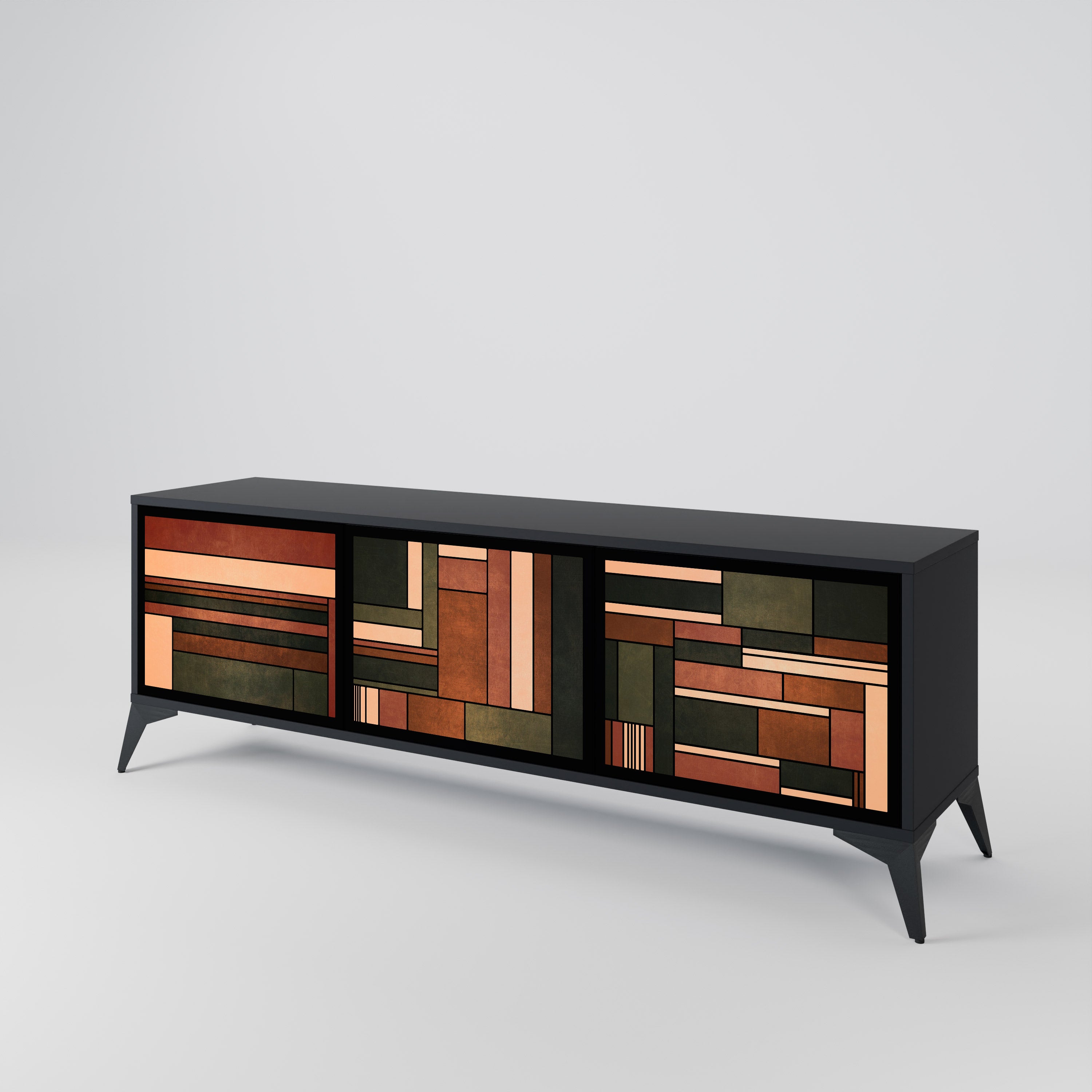 FIGURES OF NATURE 3-Door TV Cabinet