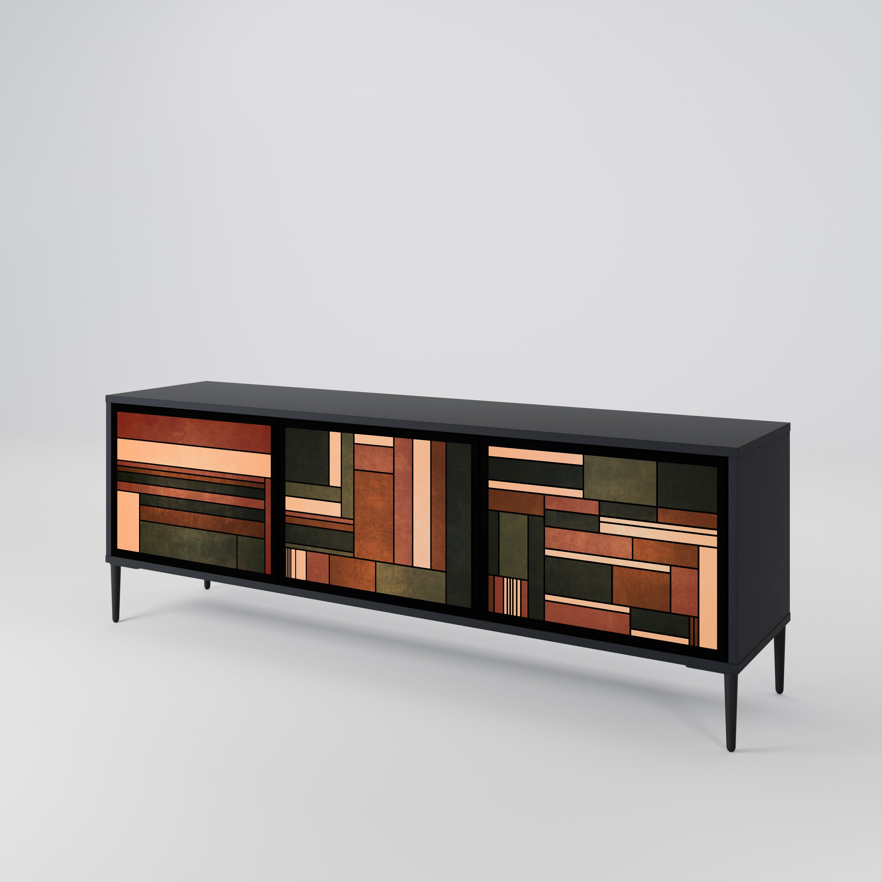 FIGURES OF NATURE 3-Door TV Cabinet