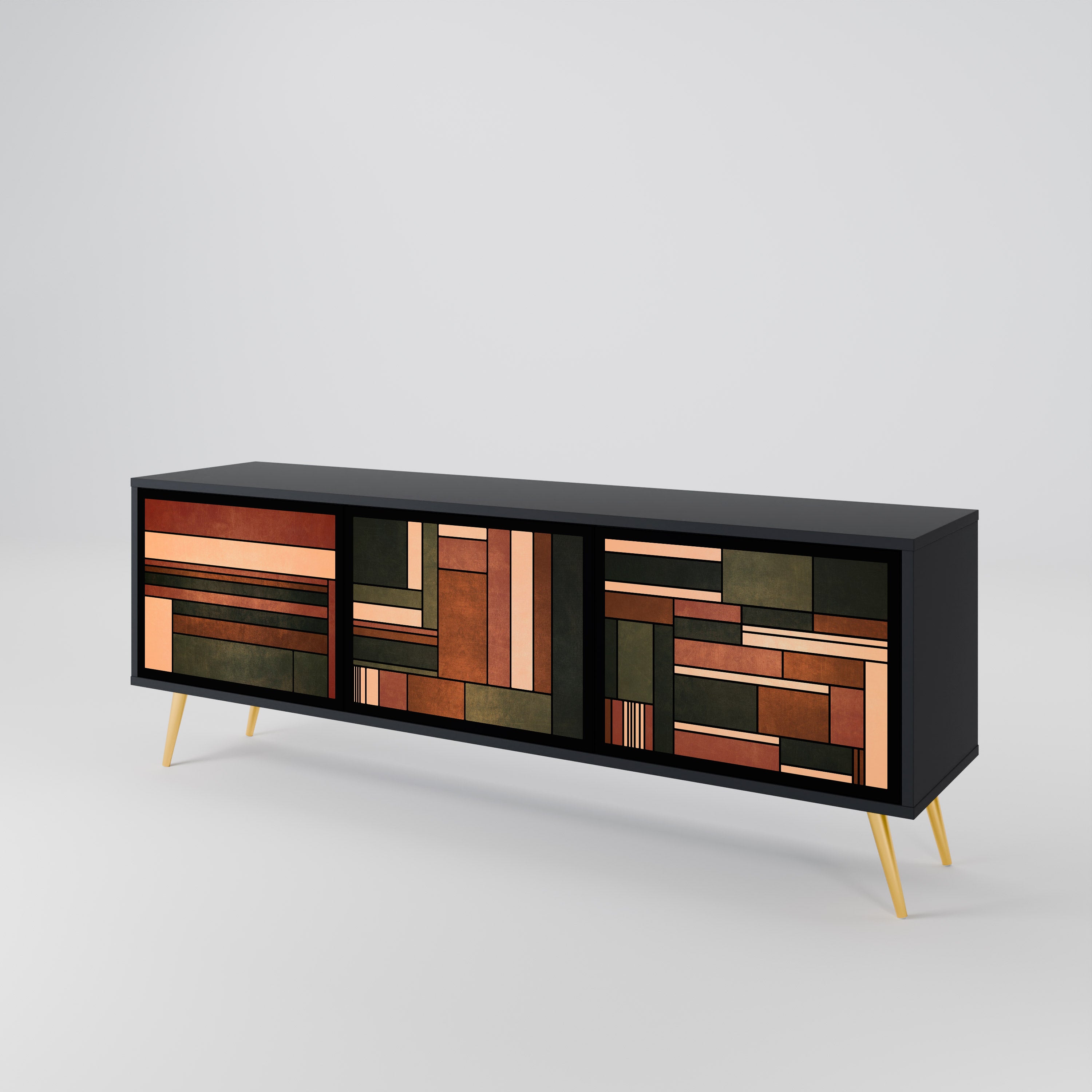 FIGURES OF NATURE 3-Door TV Cabinet