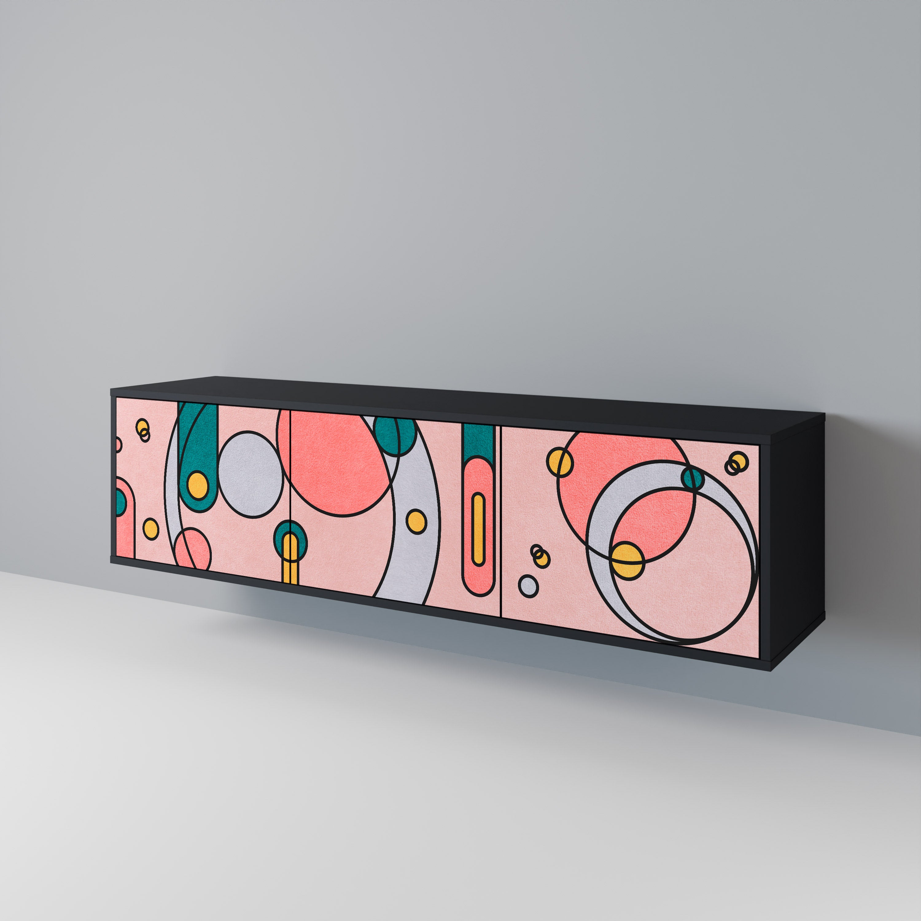 GOSSAMER ECHOES 3-Door TV Cabinet