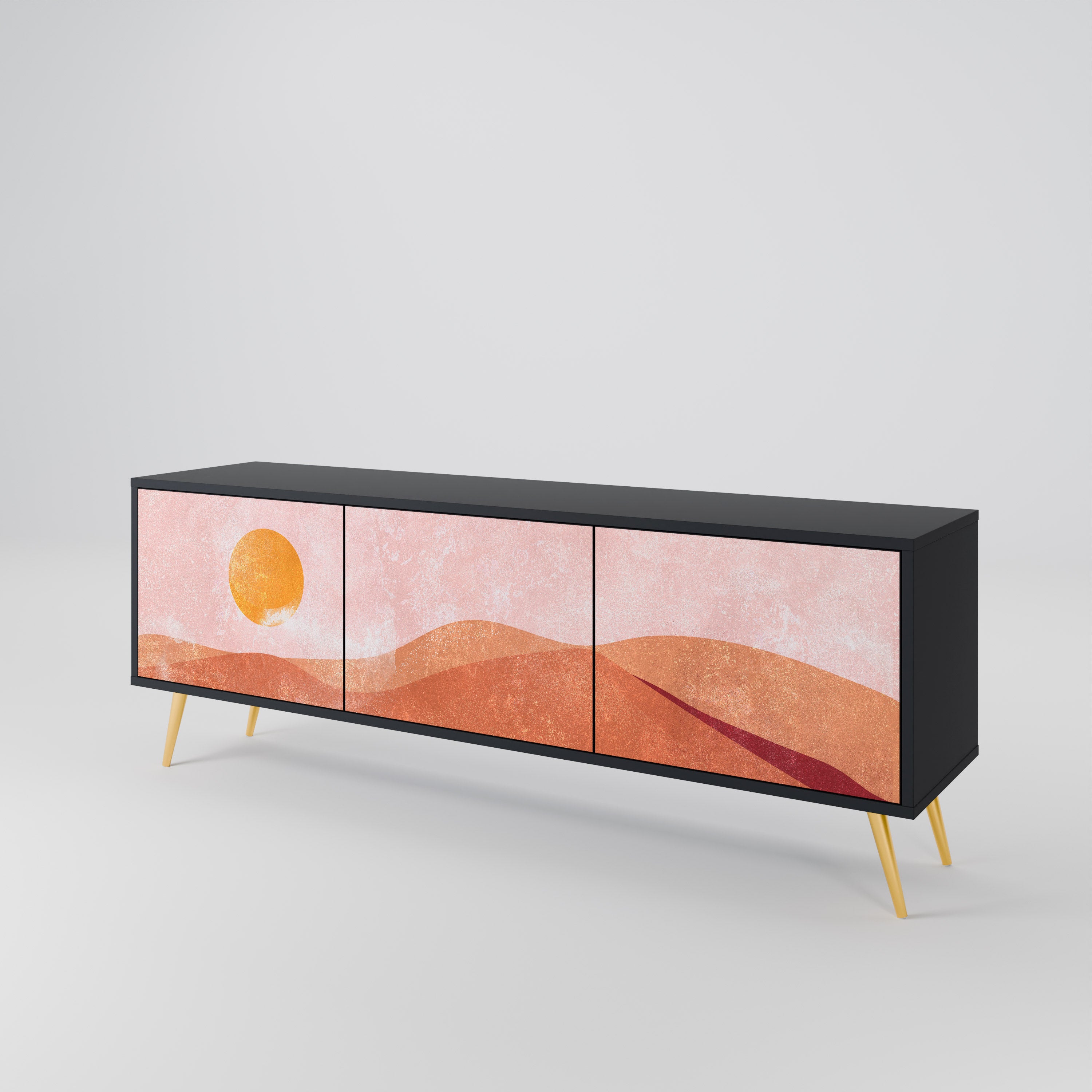 LUMINOUS SUNLIGHT TV-bänk med 3 dörrar