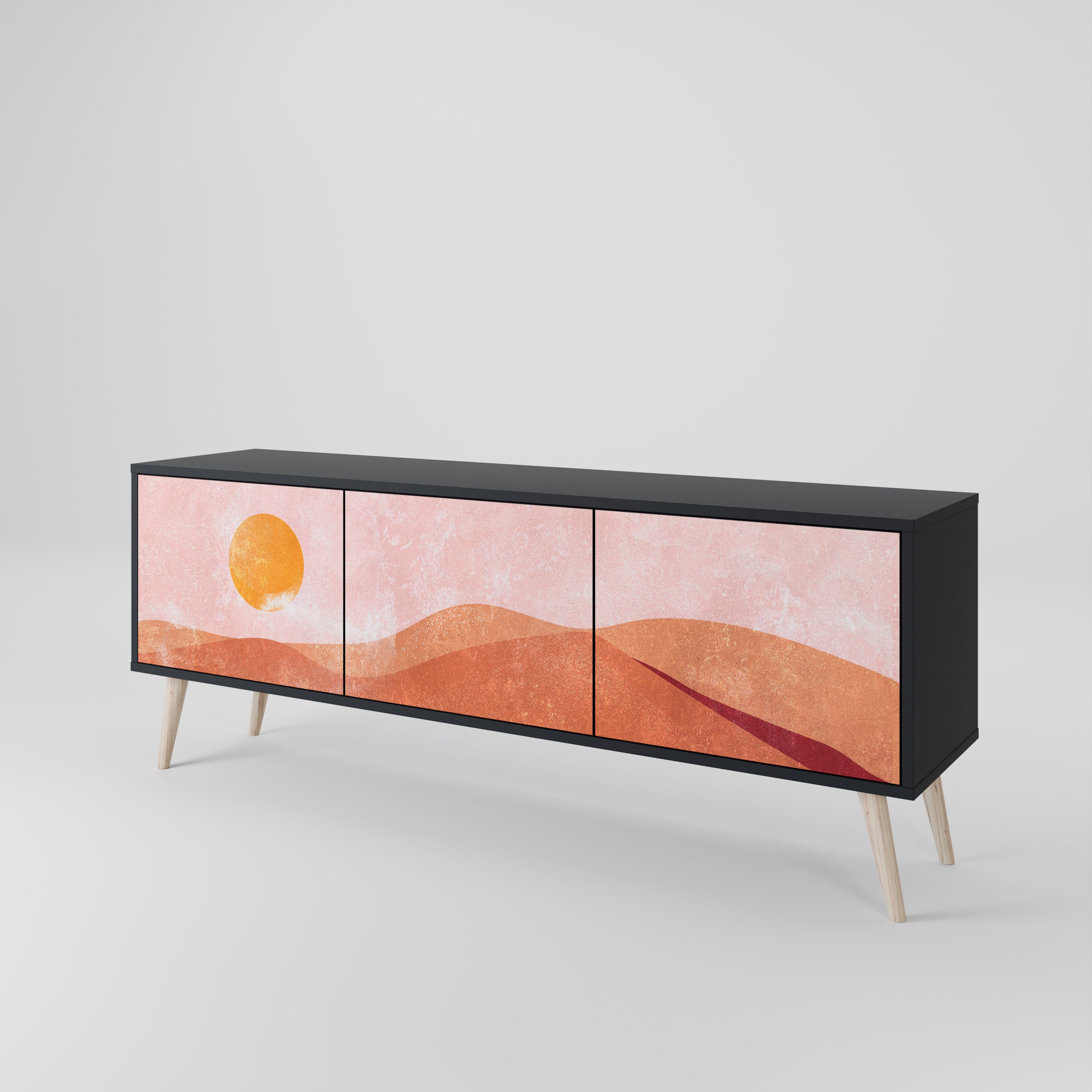 LUMINOUS SUNLIGHT TV-bänk med 3 dörrar