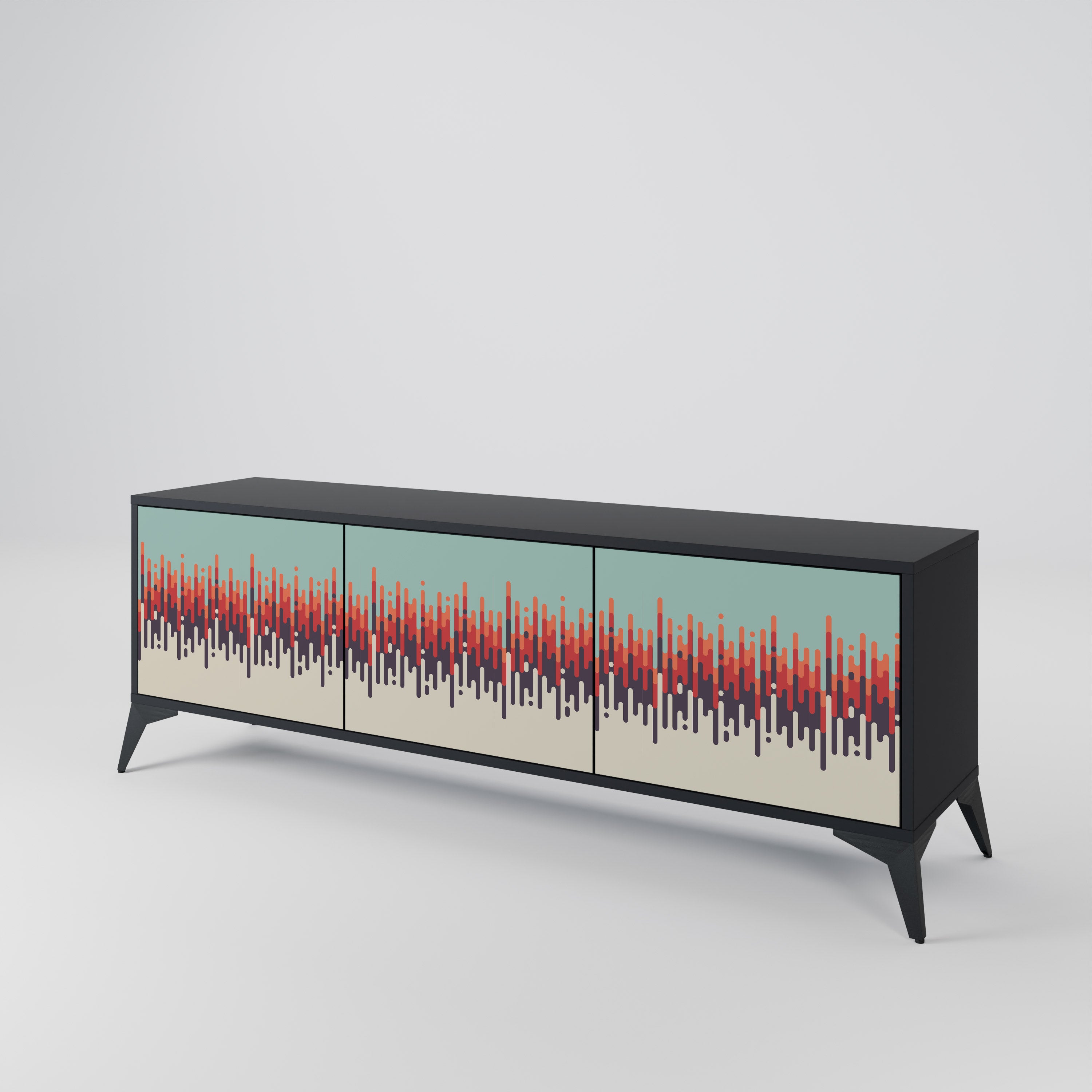 CHROMA CONTOURS TV-bänk med 3 dörrar
