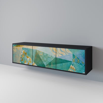 SPECTRUM SPLENDOR 3-dörrars TV-bänk i svart finish