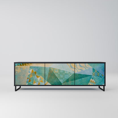 SPECTRUM SPLENDOR 3-dörrars TV-bänk i svart finish