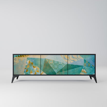 SPECTRUM SPLENDOR 3-dörrars TV-bänk i svart finish