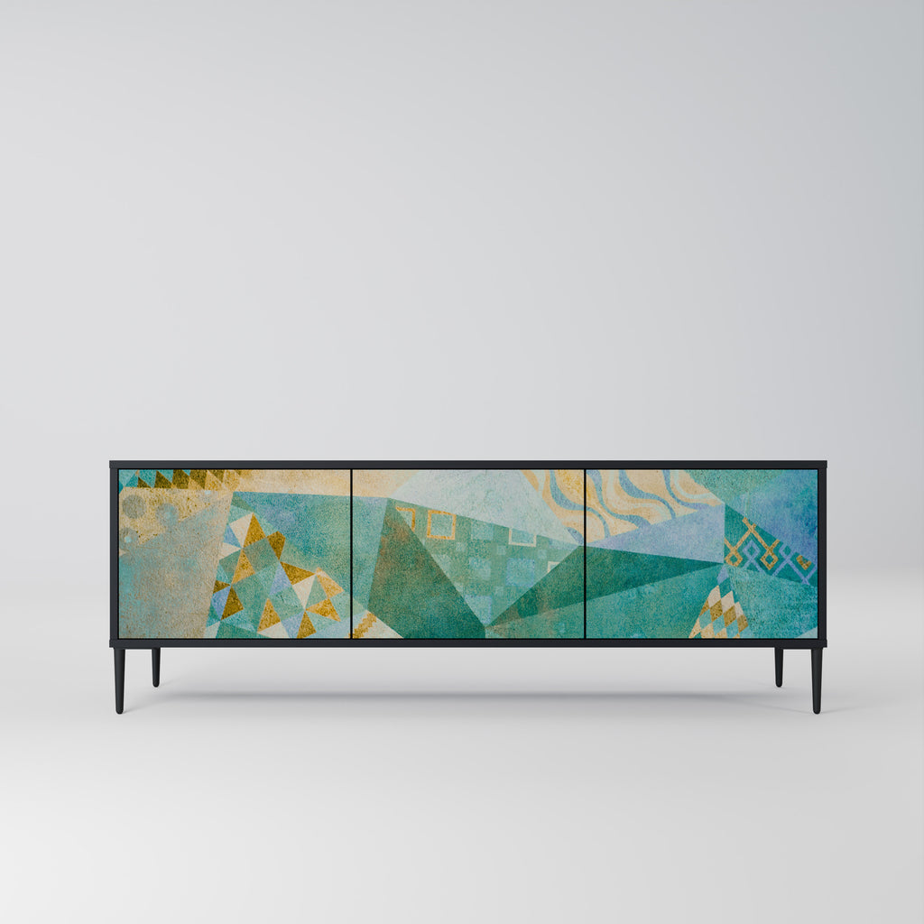 SPECTRUM SPLENDOR 3-dörrars TV-bänk i svart finish