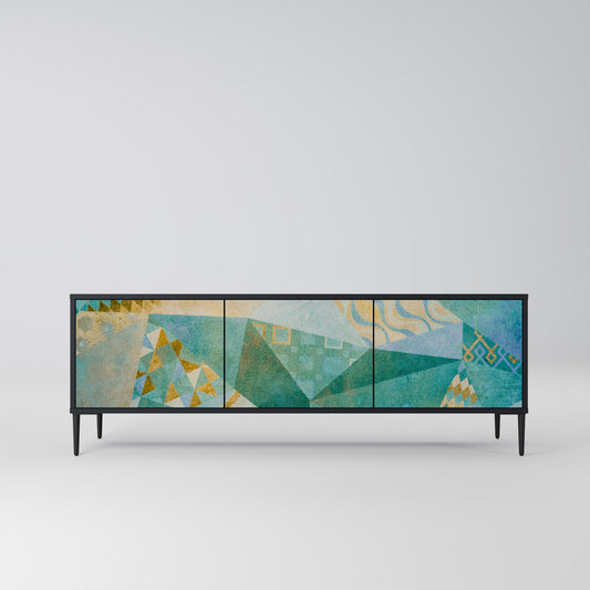 SPECTRUM SPLENDOR 3-dörrars TV-bänk i svart finish
