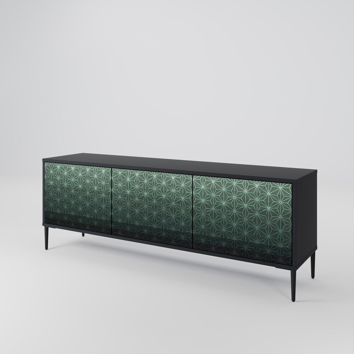 ORNAMENTAL GLIMMER TV-bänk med 3 dörrar