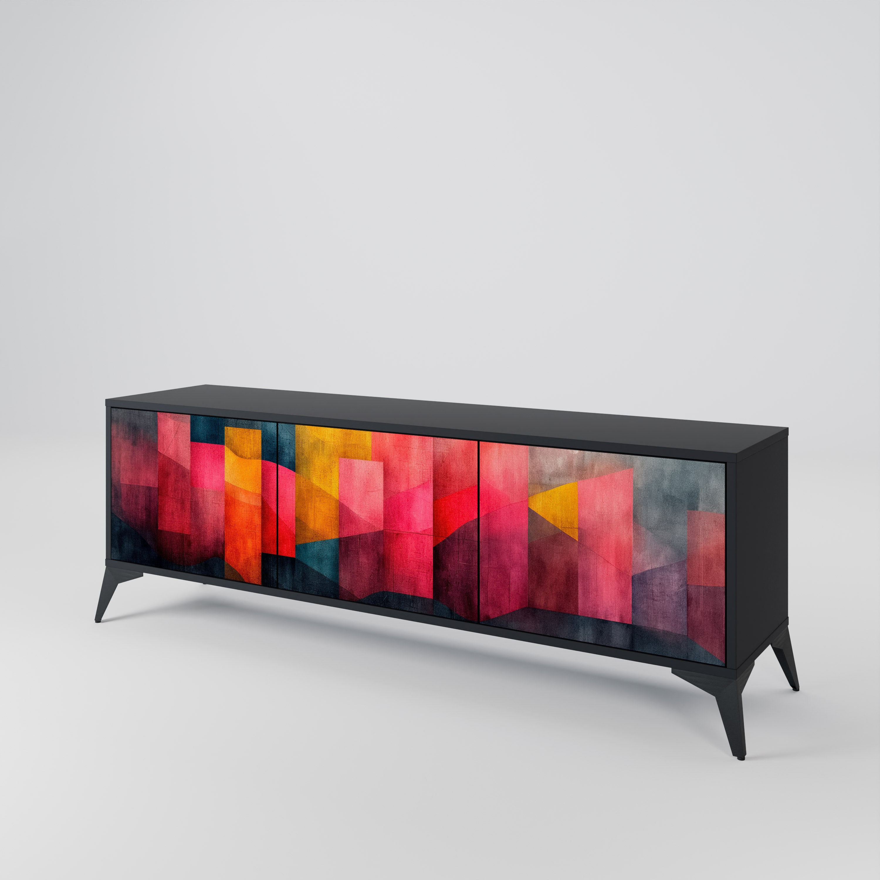 COLORFUL SOUNDS TV-bänk med 3 dörrar