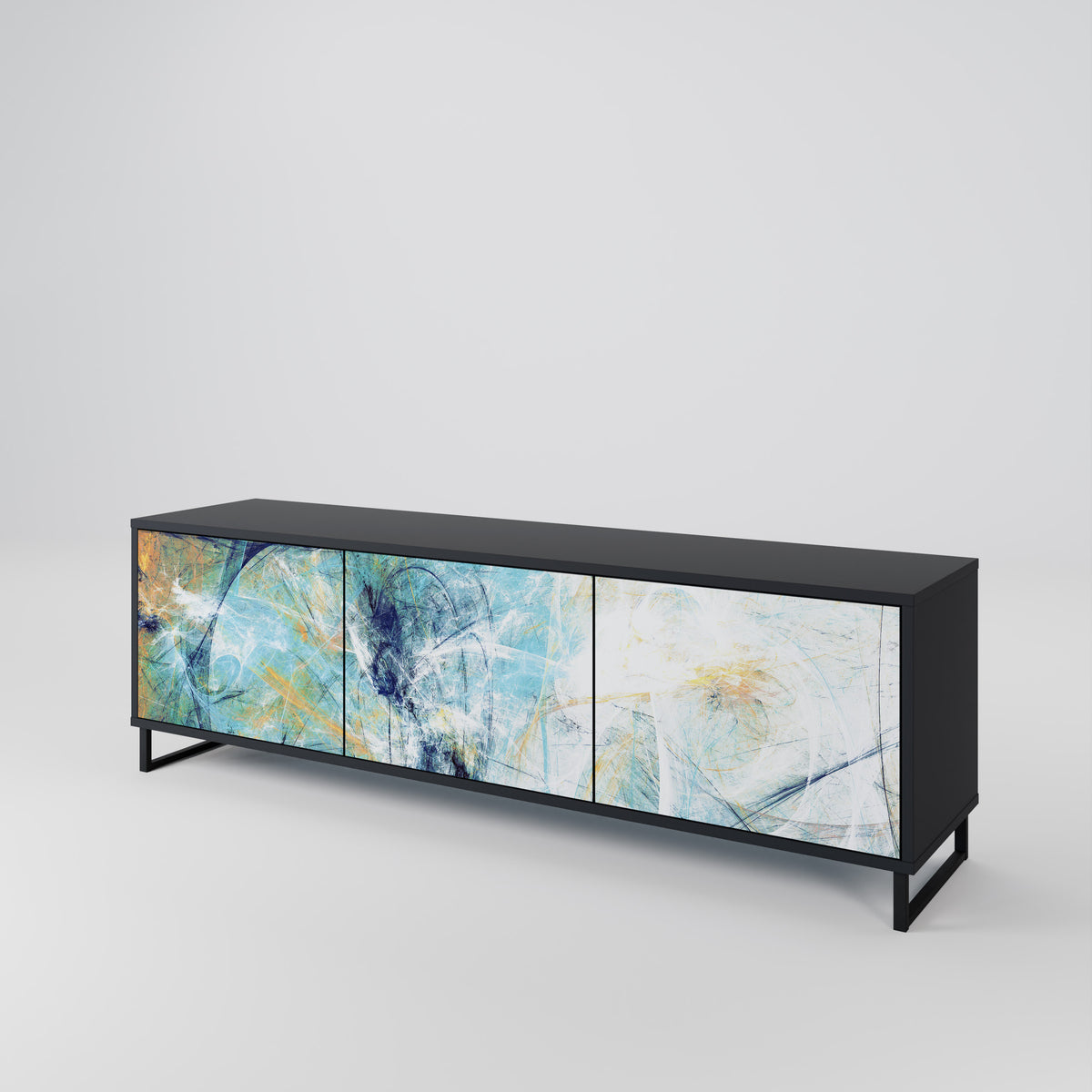 ABSTRACT THOUGHTS 3-Door TV Cabinet