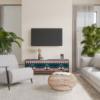 ROYAL COMPOSITION 3-Door TV Stand in Black Finish