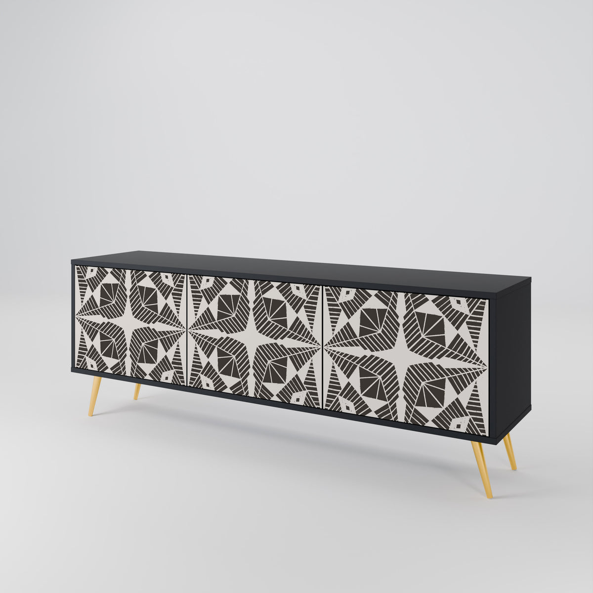 MONOCHROME NEXUS TV-bänk med 3 dörrar