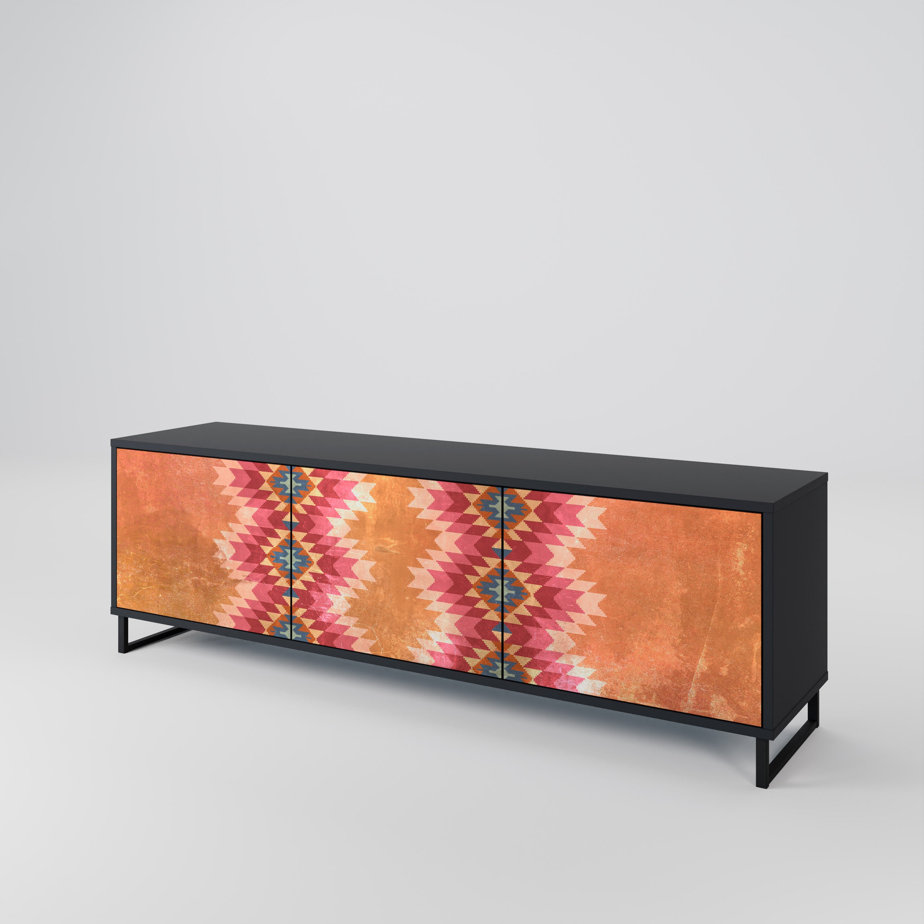 INDIAN FOLK 3-Door TV Cabinet