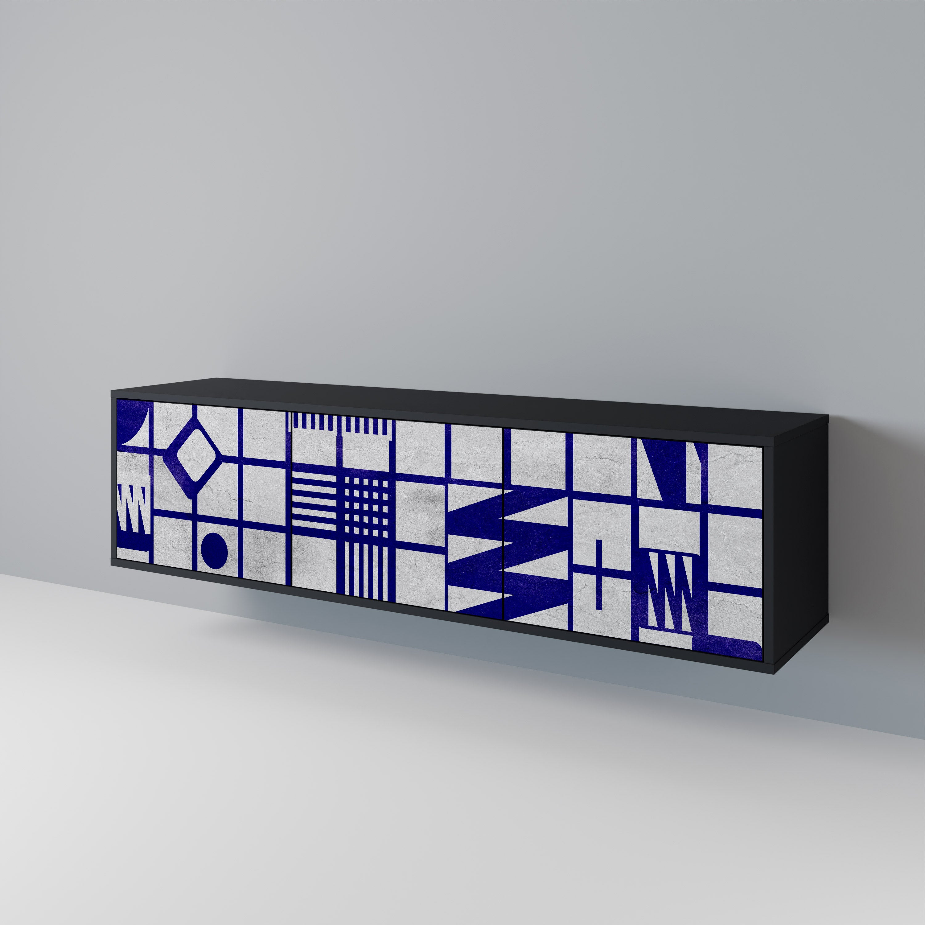 THE RIGHT PLACES 3-Door TV Cabinet