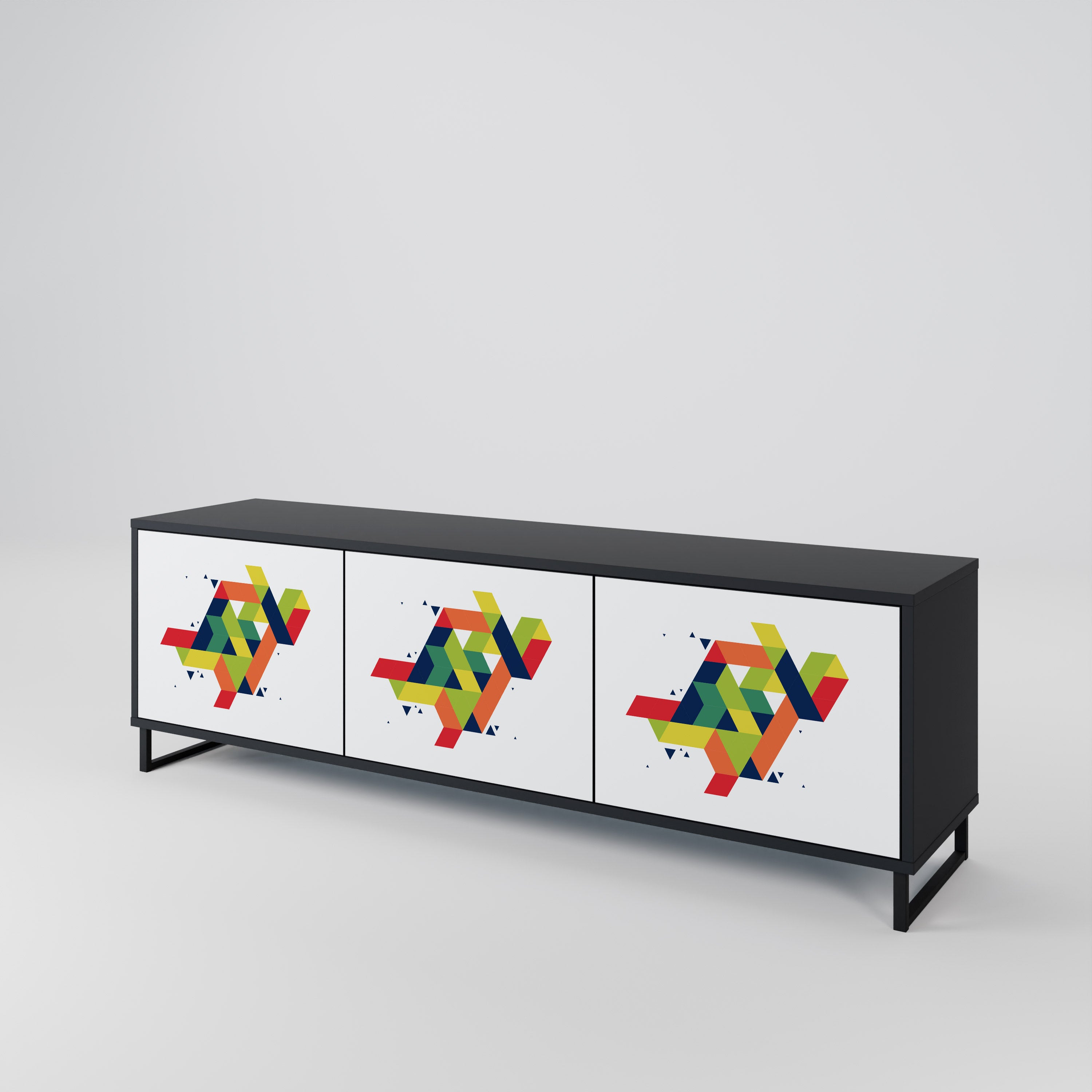 FUTURE SIGN 3-Door TV Cabinet