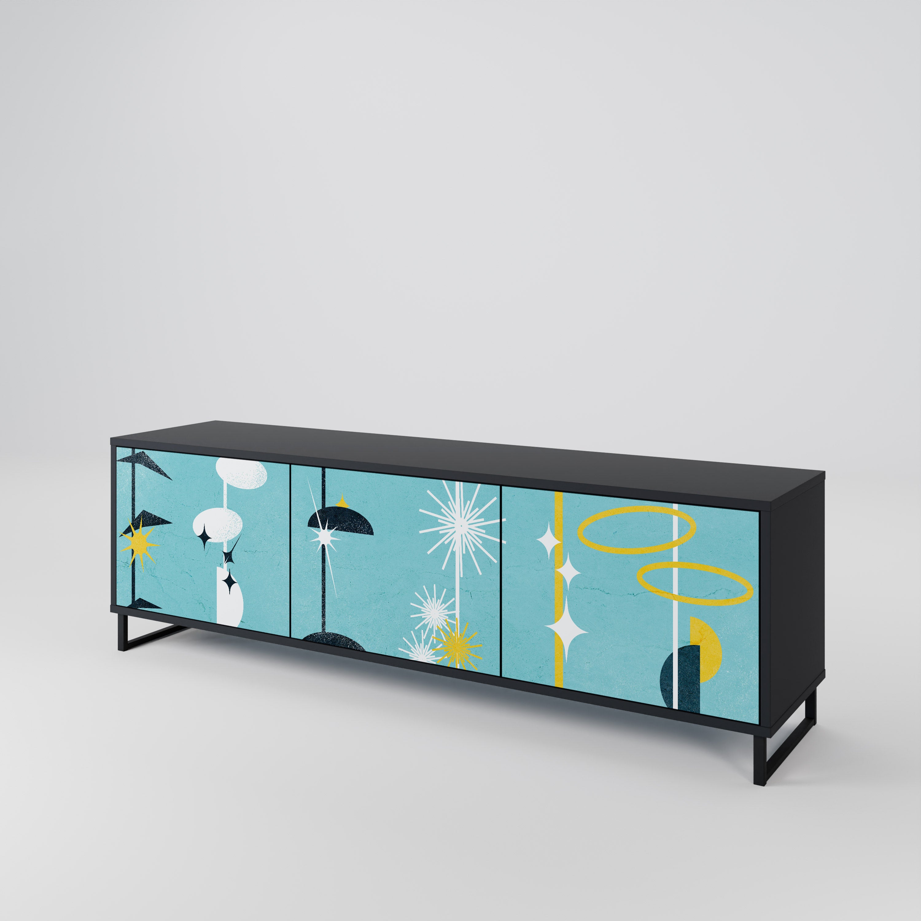 PATHS TO HAPPINESS 3-Door TV Cabinet
