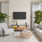 INTERSTELLAR VIBES 3-Door TV Stand in Black Finish