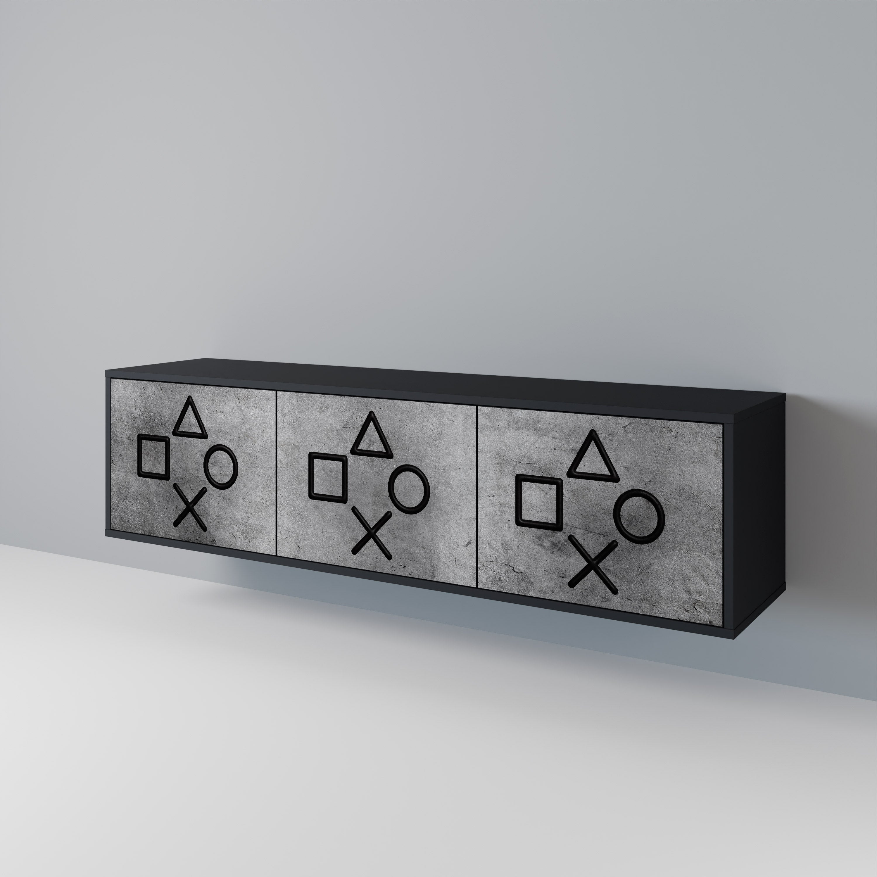 GAMER CHOICE 3-Door TV Cabinet