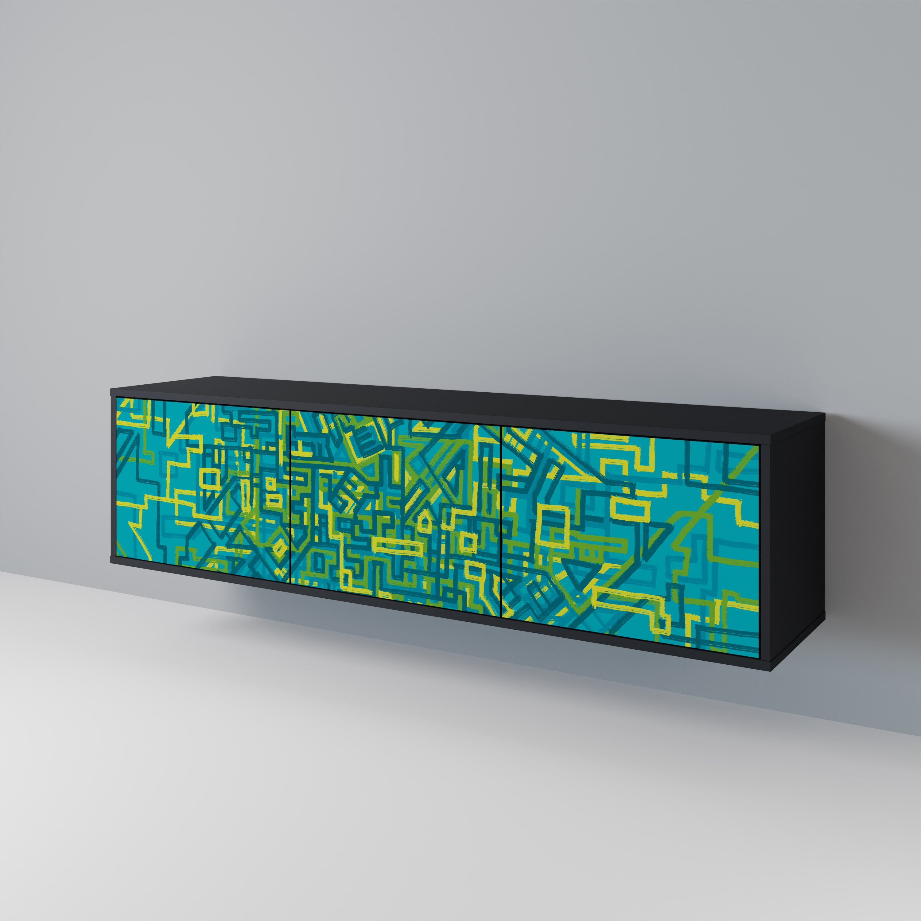 NOSTALGIC MEMORIES 3-Door TV Cabinet