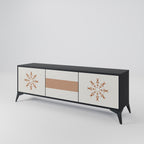 DAILY HARMONY 3-dörrars TV-bänk i svart finish
