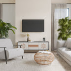 DAILY HARMONY 3-dörrars TV-bänk i svart finish