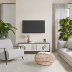 HARMONY ESSENCE 3-dörrars TV-bänk i svart finish